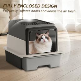 2026 Top-Rated Cat Litter Box, Pull-Out Drawer, No Scoop Needed, Fits Modern Home Decor (Option: 1pack)