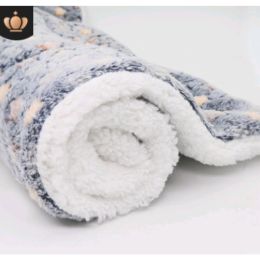 Cute Cat Blankets Dog Pet Mat (Option: Dark GY starry sky-S50x30)
